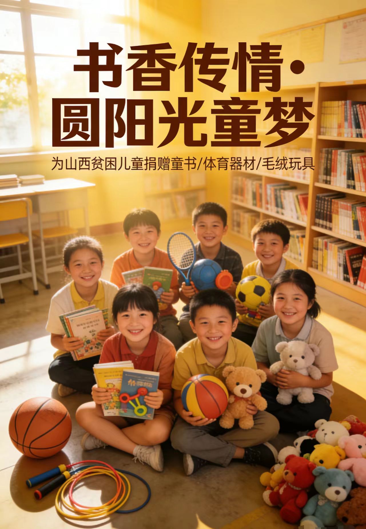 书香传情·圆梦阳光童年——关爱山西留守儿童公益捐赠倡议书