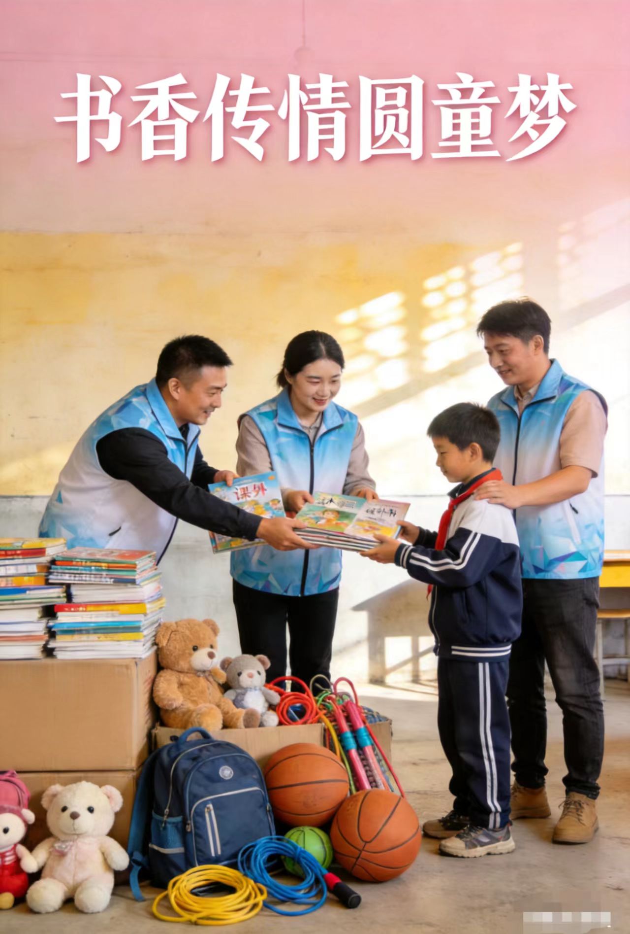 书香传情·圆梦阳光童年——关爱山西留守儿童公益捐赠行动